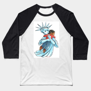 Liberty with Child Baseball T-Shirt